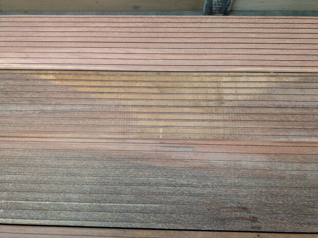 45x190mm Azobé Antislip profiel 350cm