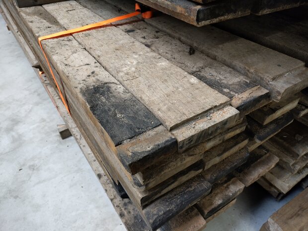 azobe oude scheepsvloer planken vlonder delen gebruikt