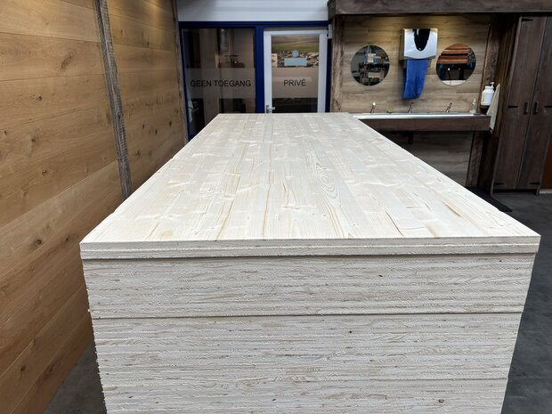 3 laags 19x1010x2510 mm vurenhouten timmerpaneel