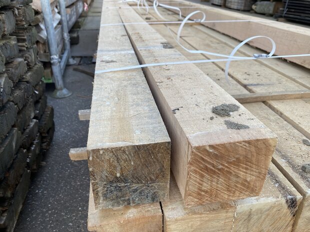 100x100MM Frans eikenhout 400 CM Lang