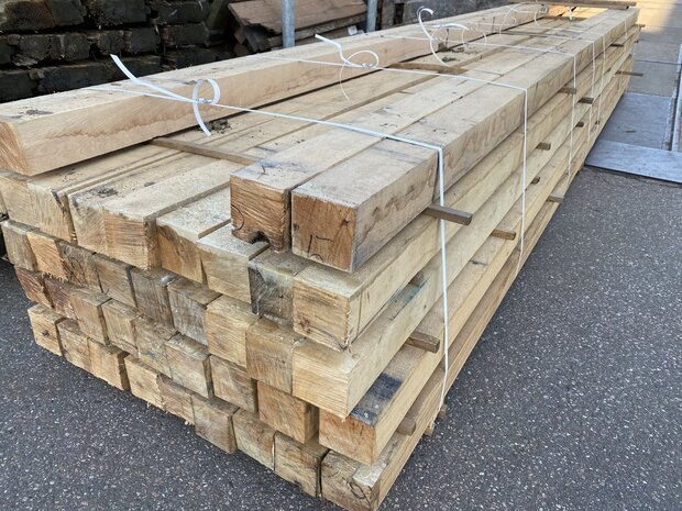 100x100MM Frans eikenhout 200 CM Lang