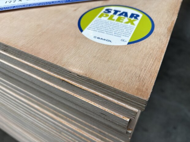 18 mm Hardhouten Multiplex Plaat – Starplex | Bouwkwaliteit | €60,50