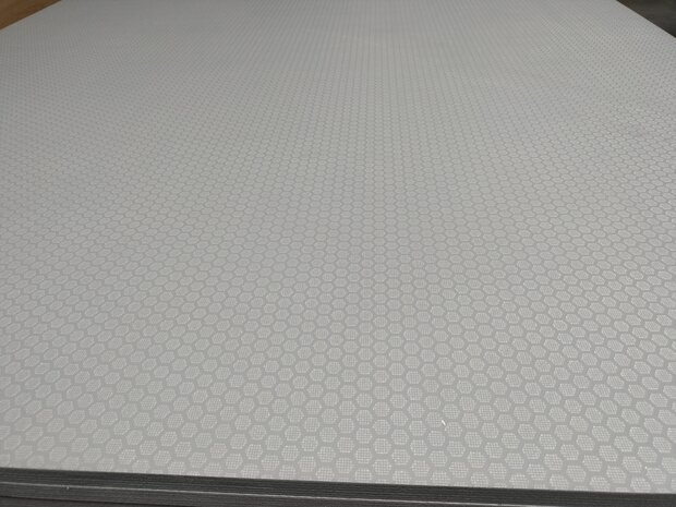 Betonplex  Hexa Grijs/Bruin Berken 18mm 125x250cm