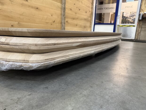 Deens ovaal tafelblad 300 x 110 cm