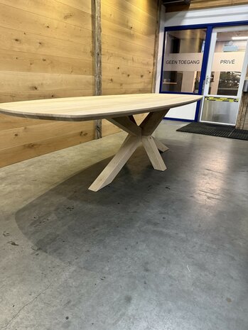 Deens ovaal tafelblad 300 x 110 cm