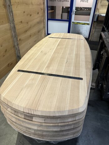 Deens ovaal tafelblad 240 x 105 cm