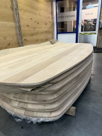 Deens ovaal tafelblad 200 x 100 cm