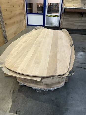 Deens ovaal tafelblad 200 x 100 cm