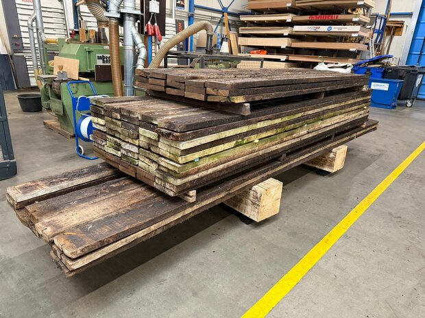 4x20cm hardhout gebruikt 300cm