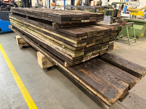 4x20cm hardhout gebruikt 500cm