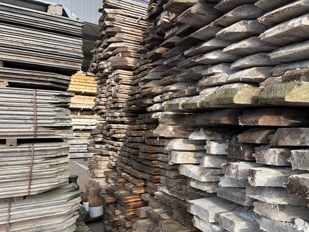 7 CM damwand vuren gebruikt 600 CM lang FSC