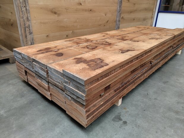 3X20cm hardhout fijnbezaagd 300cm