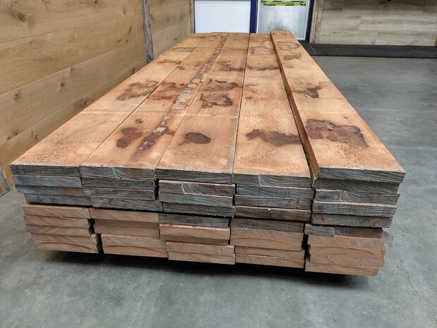3X20cm hardhout fijnbezaagd 500cm