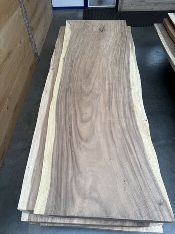 Suar boomstam tafelblad A14 100 x 300cm , unieke en massieve tafelblad