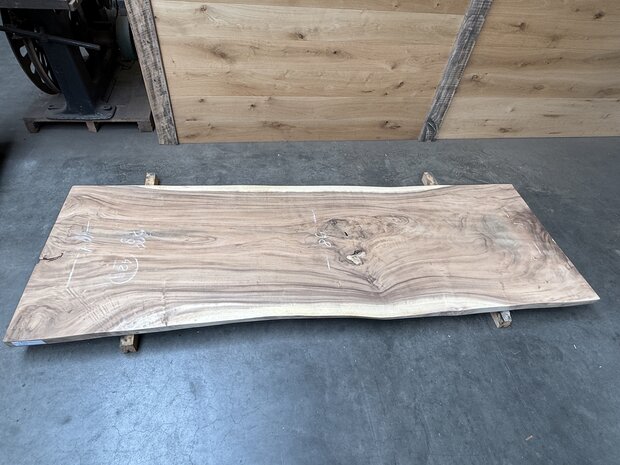 Suar boomstam tafelblad A10 100 x 300cm , unieke en massieve tafelblad