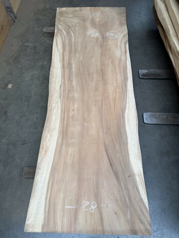 Suar boomstam tafelblad I1 85x250cm , unieke en massieve tafelblad