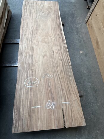 Suar boomstam tafelblad I10 85x250cm , unieke en massieve tafelblad