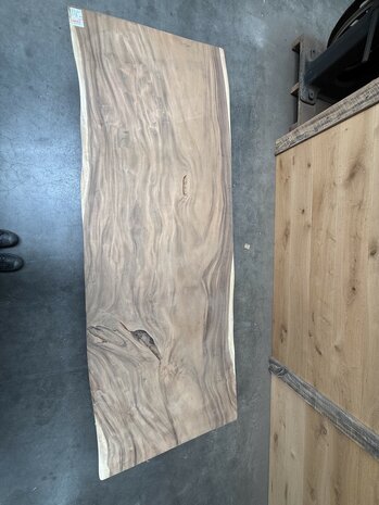 Suar boomstam tafelblad I2 95x250cm , unieke en massieve tafelblad