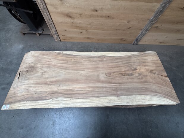 Suar boomstam tafelblad I3 95x250cm , unieke en massieve tafelblad