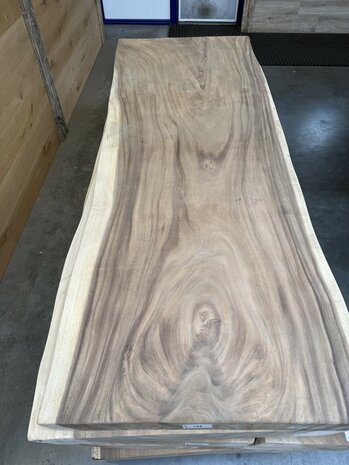 Suar boomstam tafelblad I7 90x250cm , unieke en massieve tafelblad
