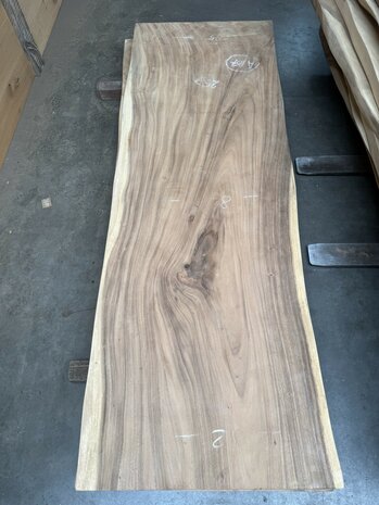 Suar boomstam tafelblad I8 85x250cm , unieke en massieve tafelblad