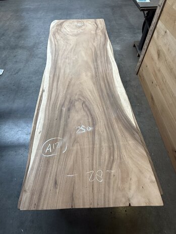 Suar boomstam tafelblad I9 85x250cm , unieke en massieve tafelblad