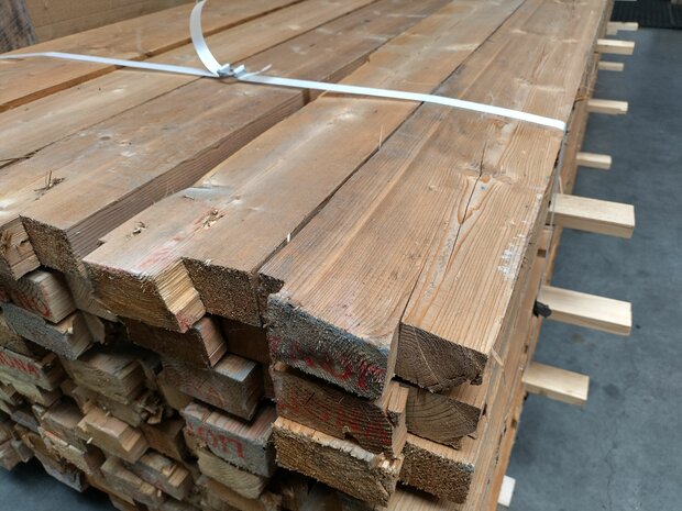 45x145mm Vuren balken gebruikt 340cm