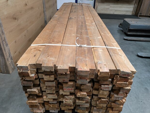 45x145mm Vuren balken gebruikt 340cm