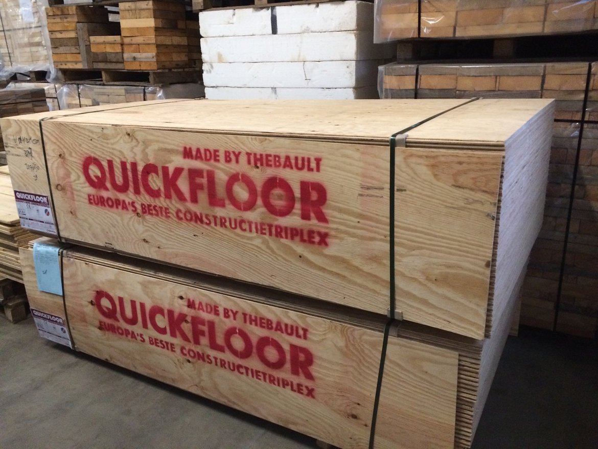 Underlayment-constructie-platen