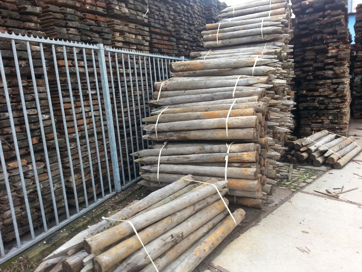 Mens versterking ingewikkeld Gebruikte vuren houten palen - Van Hameren Houthandel