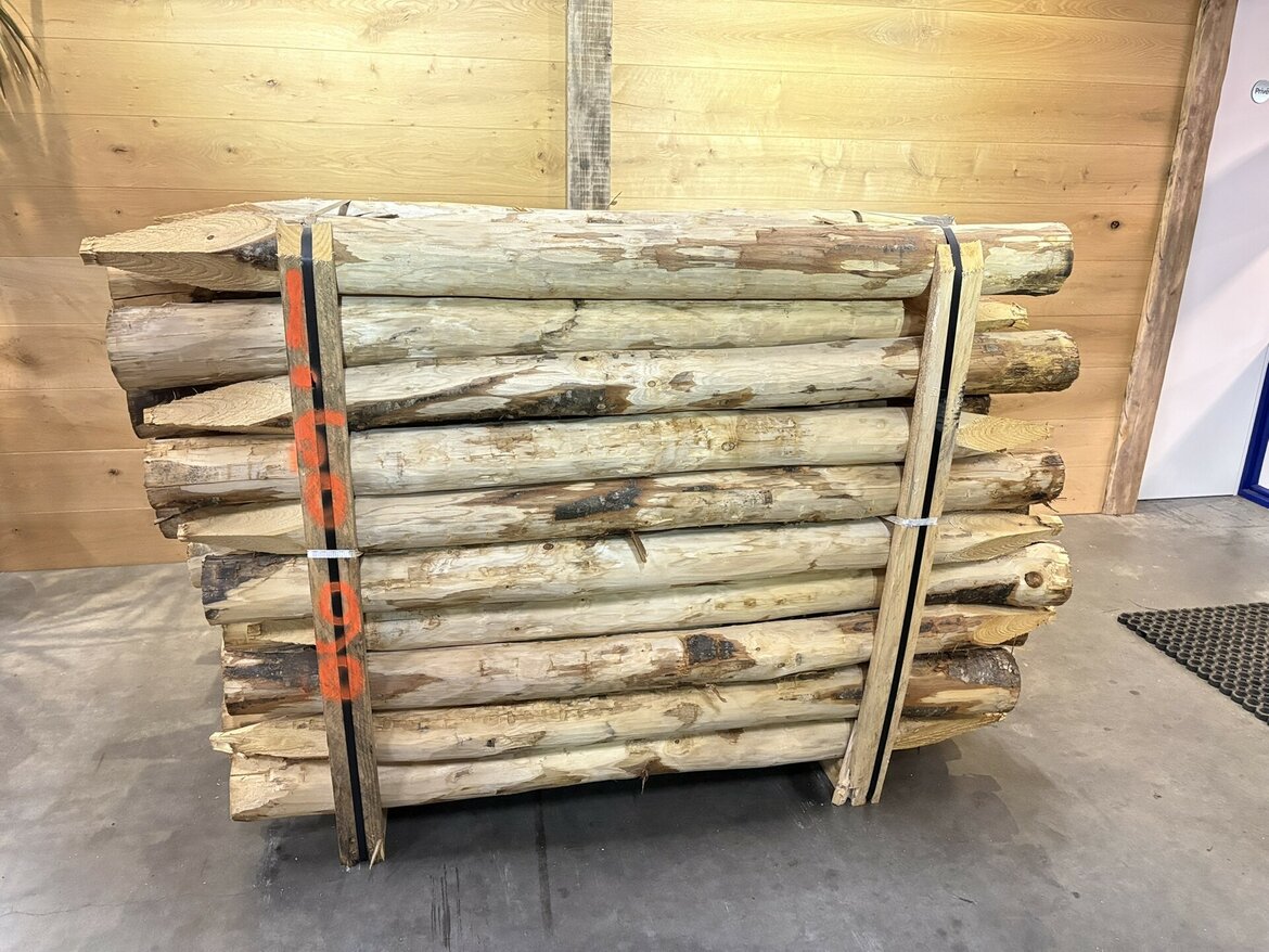 Volle-bundel-kastanje-palen