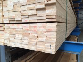 Vurenhout geschaafd - 18x70mm x510cm