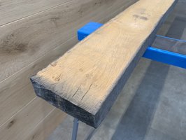 Oude eikenhouten gedroogde balken  45x140+-  300cm - 120456