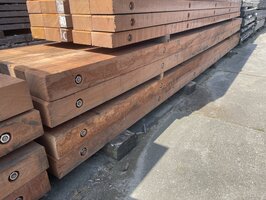 15X95X600 CM 100 % Azobé Dragline schot