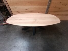 Deens ovaal tafelblad 95x200cm 40mm dikte
