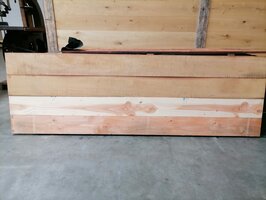 Combi vuren- en hardhouten beschoeiingsschot 80x250 cm