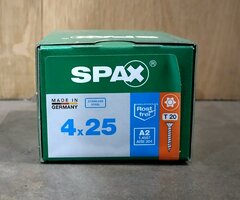 Spax RVS 4x25mm