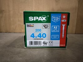Spax RVS 4x40mm