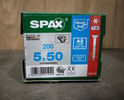 Spax RVS 5x50mm