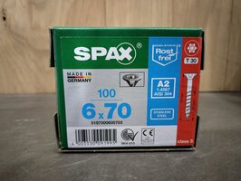 Spax RVS 6x70mm