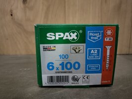 Spax RVS 6x100mm