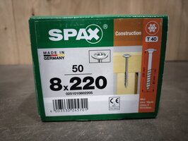 Spax Tellerkop Gegalvaniseerd 8x220mm