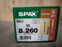 Spax Tellerkop Gegalvaniseerd 8x260mm