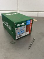 1000 stuks Spax RVS 5x50mm Vlonder