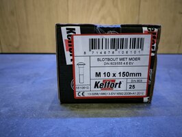 m10x150mm gegalvaniseerd 25ST