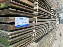 45x150 mm 265cm  Geimpregneerd gebruikt damwand