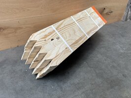 Pikket paal met oranje kop 40 cm lengte