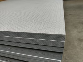 Betonplex  Hexa Grijs/Bruin Berken 18mm 125x250cm