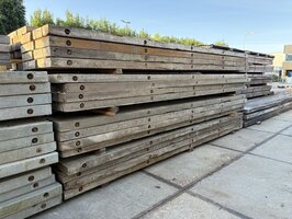 Gebruikte Azobe draglineschot 10x100x500 cm