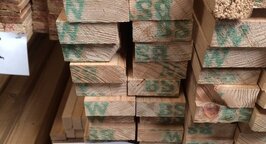 Vurenhouten geschaafde latten - 18x45mm x480cm